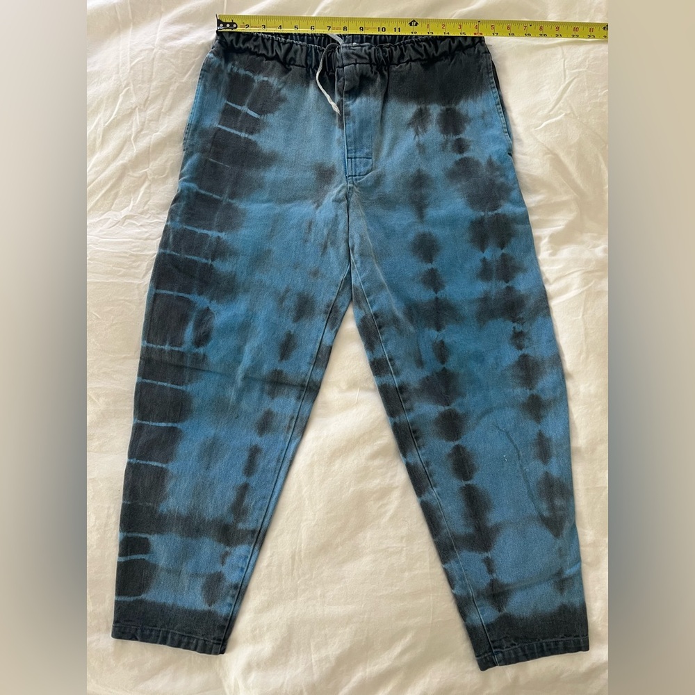 Skate Rags Vintage 80s Blue Tie-Dye Pants Medium